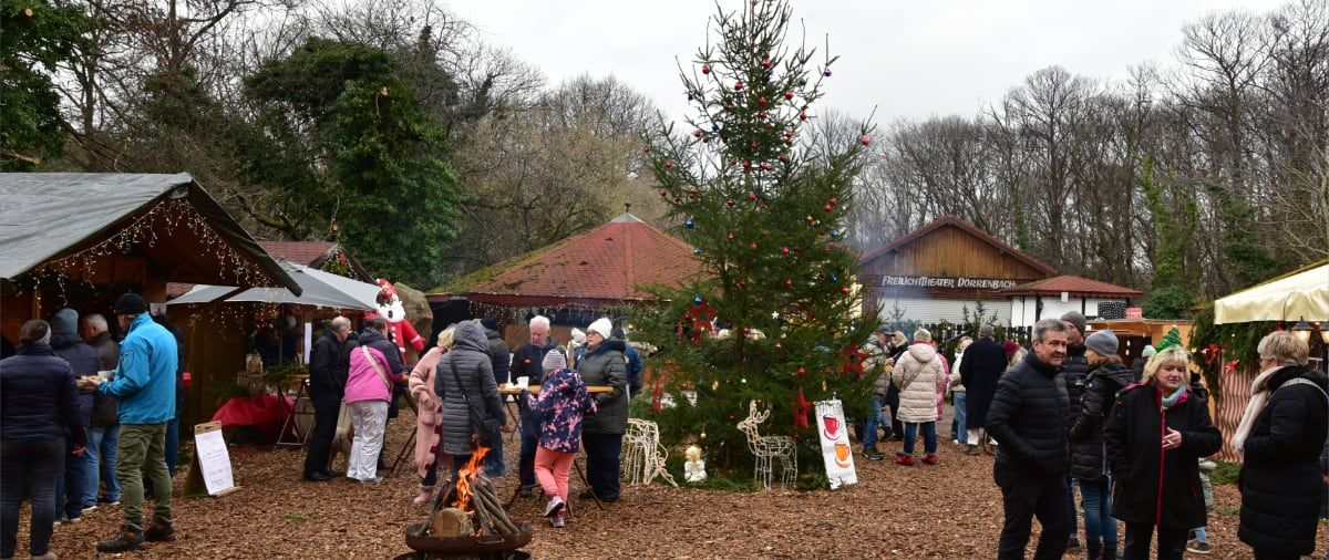 Weihnachtsmarkt in Dörrenbach auf der Freilichtbühne
